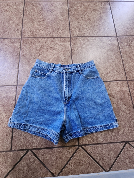 Honors Pants - SOLD Vintage 90s Honors High Waisted Denim Mom Shorts - Cinch Back Buckle